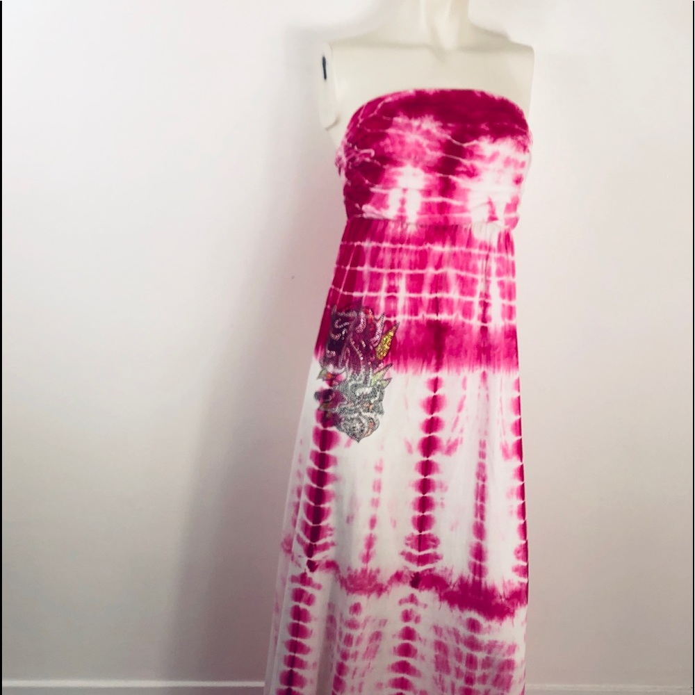 Tie dye Maxi Dress by  Bejeweled by Susan Fidel